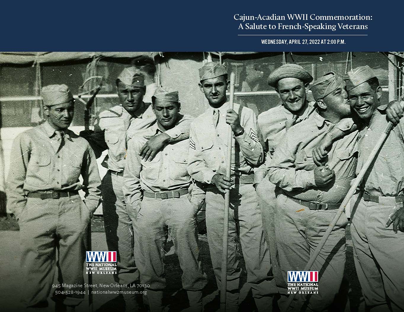 WWII Museum Cajun Acadian Program