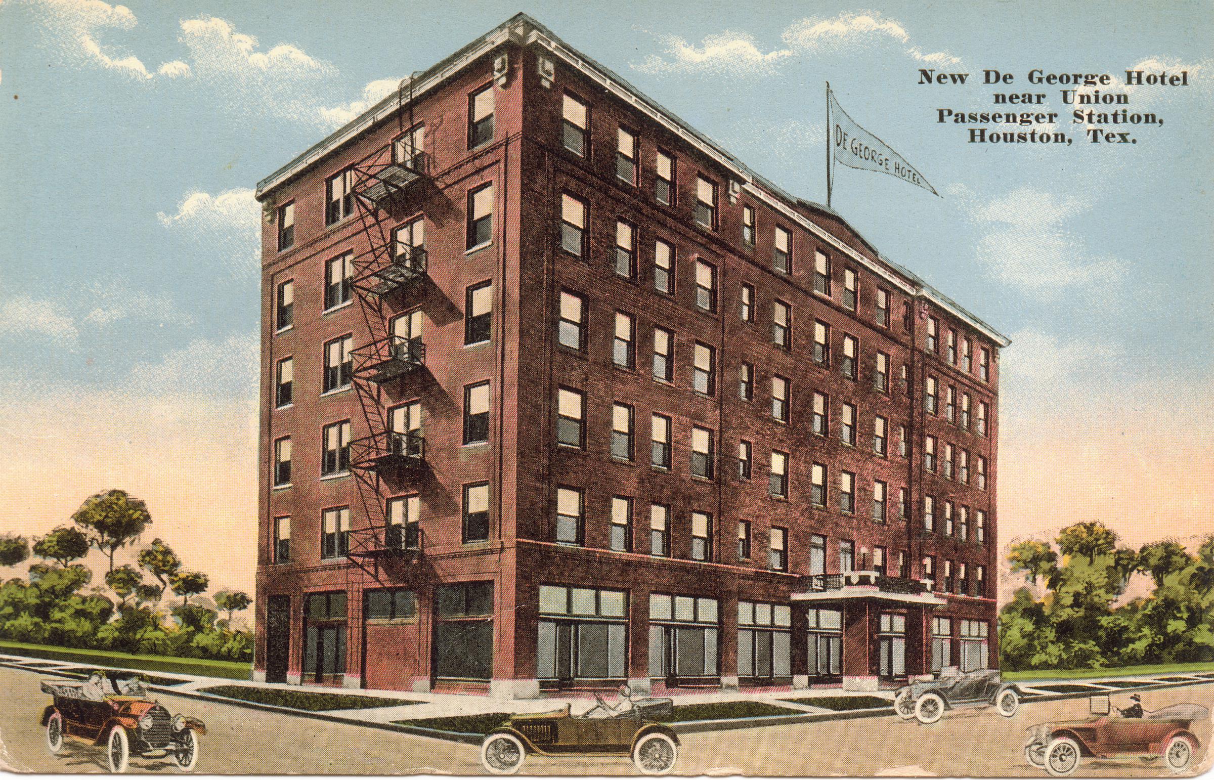 DeGeorge Hotel postcard
